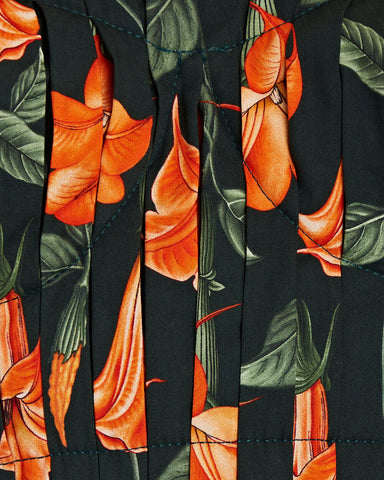 Moringa Tie-Shoulder Floral Crop Top
