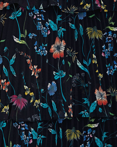 Louella Tiered Floral Midi Skirt