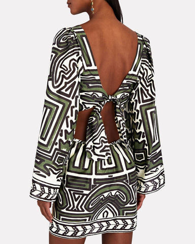 Ethnic Notes Printed Voile Mini Dress